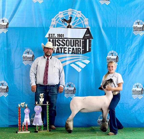 Reserve Grand Champion Wether Dam MO State Fair